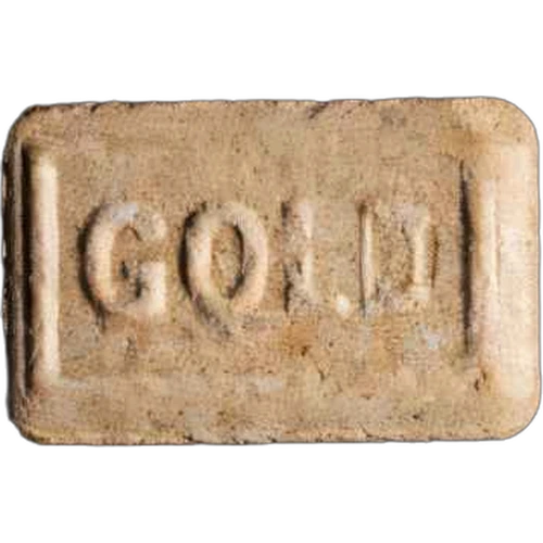 Gold pills (Ecstasy / MDMA), front