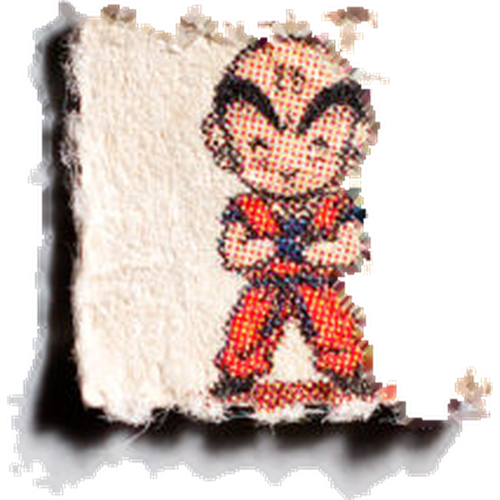 Krillin + Rayures Rouge Et Jaune-pil