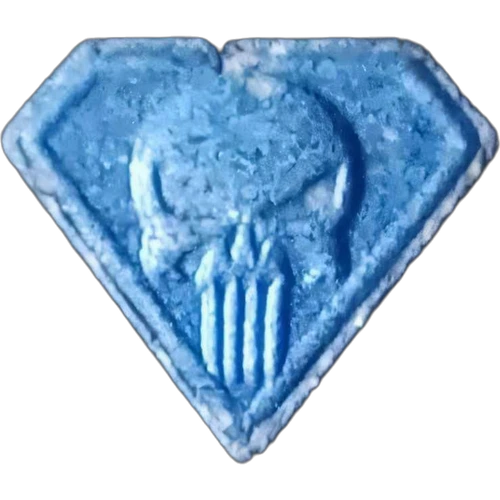 Punisher-pille — MDMA (202mg); Synthesis impurity — Sevilla, Spanien