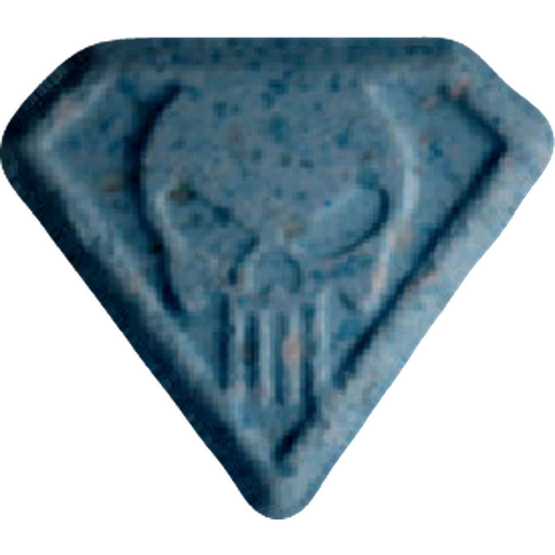 Punisher pill — MDMA (130mg); 4-CMC (12mg) — Vienna, Austria