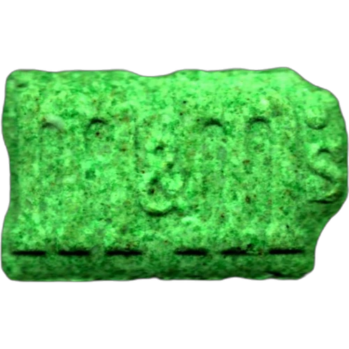 M&M's pill — MDMA (154mg); Caffeine (6mg) — Barcelona, Spain
