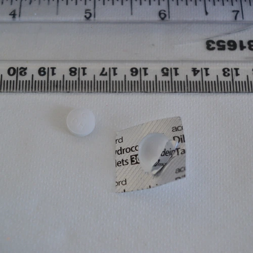 Dihydrocodine pill — Dihydrocodeine — Somerset (TA5), England