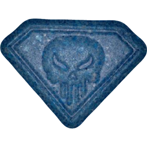 Punisher pill — Amphetamine (3mg); Caffeine (36mg) — Vienna, Austria