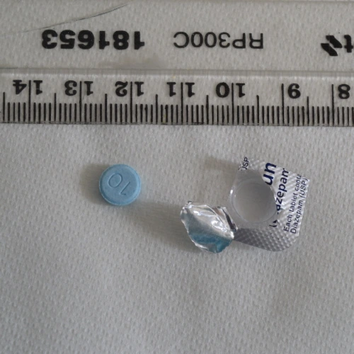 Diazapam pill — Diazepam — North Warwickshire; Tamworth (B77), England