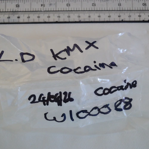 L.d Kmx pill — Cocaine; Benzoylecgonine — Braintree; Chelmsford; Uttlesford (CM77), England