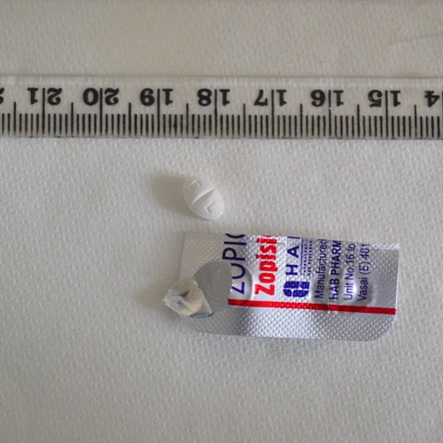 Zopiclone pill — Zopiclone — Cornwall (TR2), England