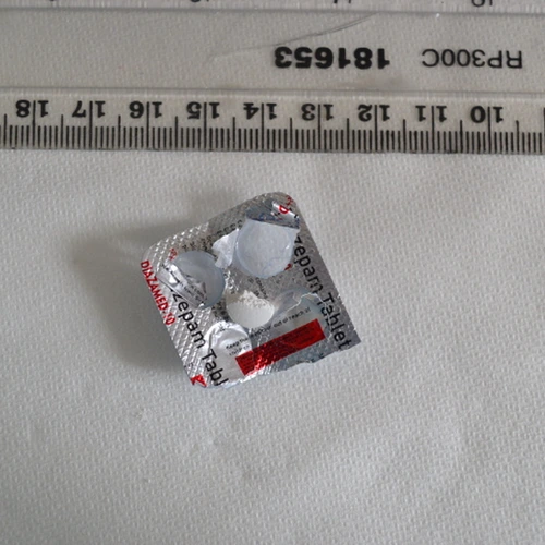 Diazapam pill — Diazepam — Fife; Perth and Kinross (KY4), United Kingdom