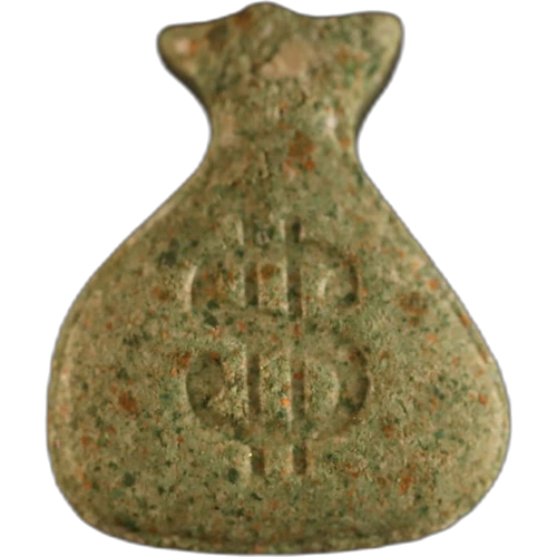 Money Bag pill — MDMA (141mg); Caffeine (14mg); Amphetamine (4mg) — Zürich, Switzerland