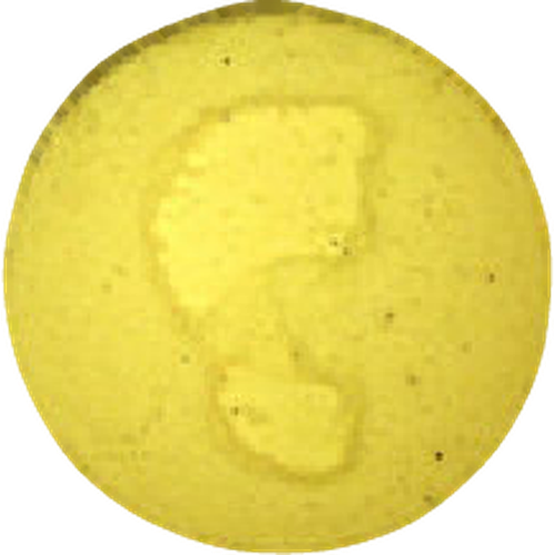 Comprimé Smiley, Fußabdruck — 2
