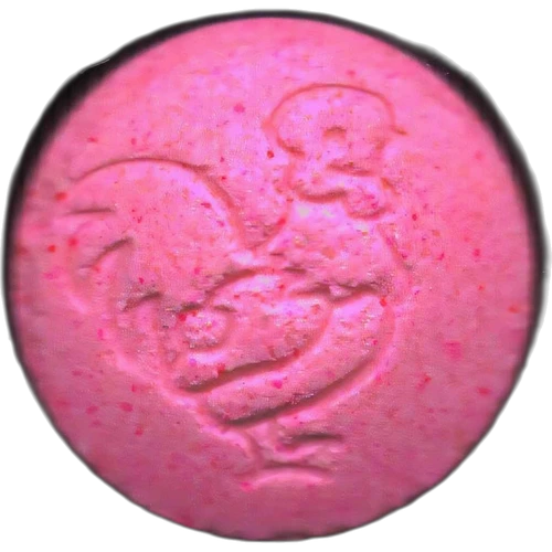 Tableta Rooster — MDMA (90mg); Caffeine (48mg) — Madrid, Španělsko