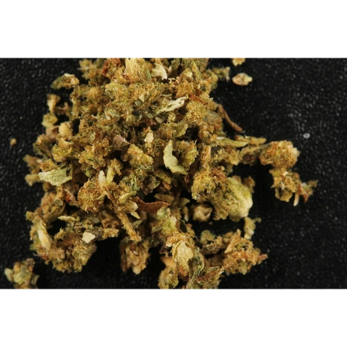 Pillola CBDA (5.7%); Freies CBD (4.2%); CBD (9.2%); Freies THC (0.9%); THCA (3.1%); THC (3.7%); 9β-hydroxy Hexahydrocannabinol — 2