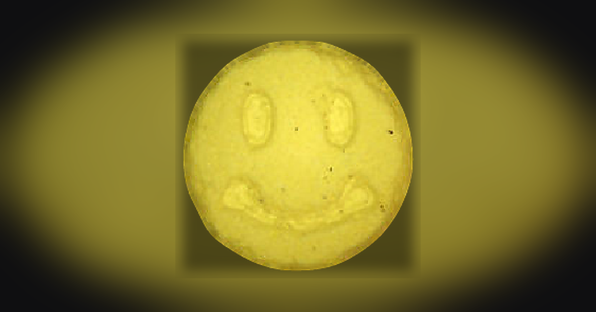 Smiley, Fußabdruck