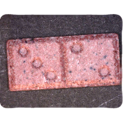 Red Dominostein ecstasy pill (XTC) — MDMA 123mg — Vienna, Austria