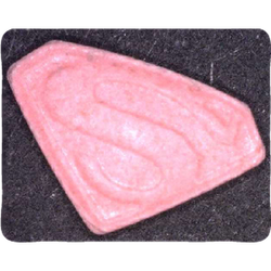 Pink Gleich Wie Vorderseite ecstasy pill (XTC) — MDMA 145mg — Vienna, Austria