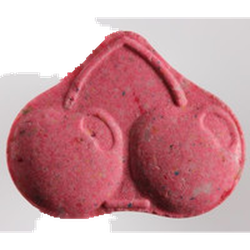 Red Cherry ecstasy pill (XTC) — MDMA 186mg — Zürich, Switzerland