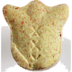Yellow Tulip ecstasy pill (XTC) — MDMA 158mg — Zürich, Switzerland