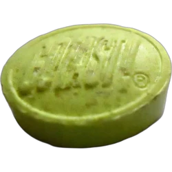 Yellow Gold ecstasy pill (XTC) — MDMA 178mg — Baleares, Spain