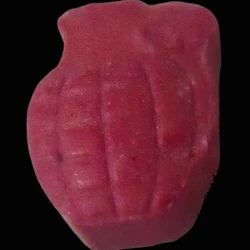 Pink Granade ecstasy pill (XTC) — Caffeine 61mg — Baleares, Spain