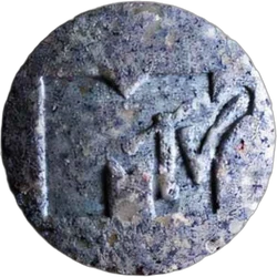 Grey MTV ecstasy pill (XTC) — MDMA 147mg — Zürich, Switzerland