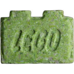 Green Lego ecstasy pill (XTC) — MDMA 176mg — Bern, Switzerland