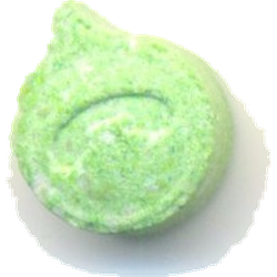 Green Whatsapp ecstasy pill (XTC) — MDMA 112mg — Barcelona, Spain