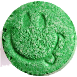 Green Smiley pill — 2C-B 8mg — Zürich, Switzerland