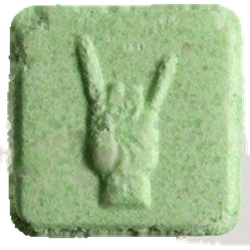 Green Louis Vuitton ecstasy pill (XTC) — MDMA 218mg — Zürich, Switzerland