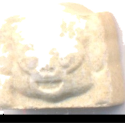White Monkey ecstasy pill (XTC) — MDMA 60mg — Barcelona, Spain