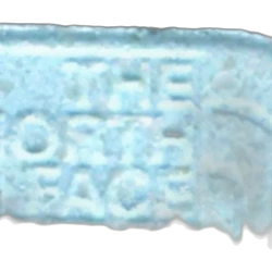 Blue The_northface ecstasy pill (XTC) — MDMA 120mg — Barcelona, Spain