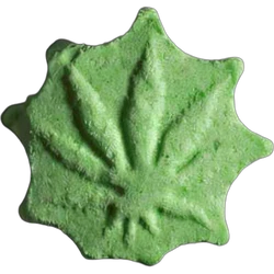 Green Hemp_leaf ecstasy pill (XTC) — MDMA 157mg — Zürich, Switzerland