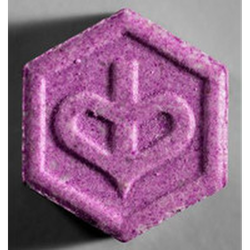 Purple Piaggio ecstasy pill (XTC) — MDMA 193mg — Zürich, Switzerland