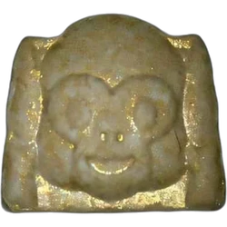 Brown Monkey ecstasy pill (XTC) — MDMA 212mg — Madrid, Spain