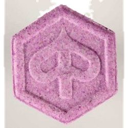Purple Piaggio ecstasy pill (XTC) — MDMA 182mg — Zürich, Switzerland