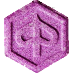 Purple Piaggio ecstasy pill (XTC) — MDMA 164mg — Zürich, Switzerland