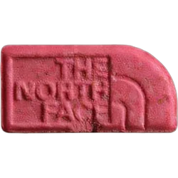 Red The_northface ecstasy pill (XTC) — MDMA 159mg — Zürich, Switzerland