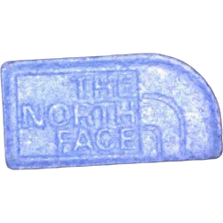 Blue The_northface ecstasy pill (XTC) — MDMA 132mg — Vienna, Austria