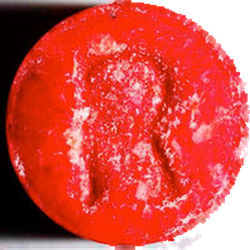 Red Facebook ecstasy pill (XTC) — Caffeine 100mg; Methamphetamine 8mg — Bern, Switzerland