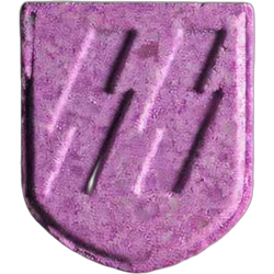 Purple Ss ecstasy pill (XTC) — MDMA 182mg — Geneva, Switzerland