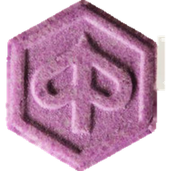 Purple Piaggio ecstasy pill (XTC) — MDMA 161mg — Zürich, Switzerland