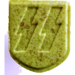Yellow Ss ecstasy pill (XTC) — MDMA 220mg — Zürich, Switzerland