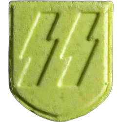 Green Ss ecstasy pill (XTC) — MDMA 150mg — Zürich, Switzerland