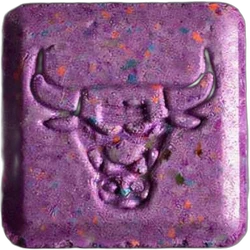 Purple Superman ecstasy pill (XTC) — MDMA 147mg — Bern, Switzerland