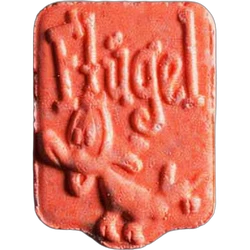 Orange Fluegel ecstasy pill (XTC) — MDMA 203mg — Zürich, Switzerland