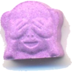 Brown Monkey ecstasy pill (XTC) — MDMA 191mg — Barcelona, Spain