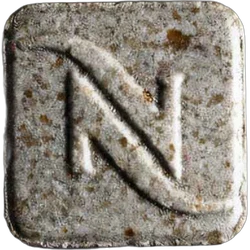 Grey Nespresso ecstasy pill (XTC) — MDMA 155mg; 3,4-Methylenedioxyphenylpropan-2-one; Synthesis impurity — Zürich, Switzerland