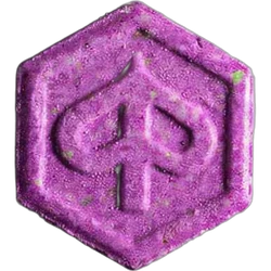 Purple Piaggio ecstasy pill (XTC) — MDMA 171mg — Zürich, Switzerland