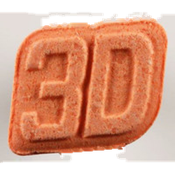 Orange Uber Eats ecstasy pill (XTC) — MDMA 167mg — Zürich, Switzerland