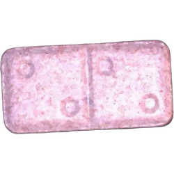 Purple Dominostein ecstasy pill (XTC) — MDMA 176mg — Vienna, Austria