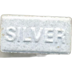 Grey Silver ecstasy pill (XTC) — MDMA 180mg — Barcelona, Spain