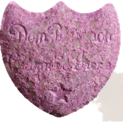 Purple Dom Perignon ecstasy pill (XTC) — MDMA 144mg — Zürich, Switzerland